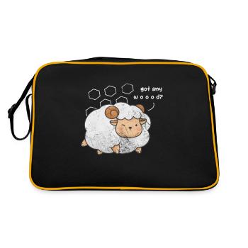 Brettspiel - Retro Tasche - Schwarz/Gold - Hinten