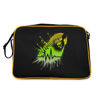 Budgie Cardio - Retro Bag - black/gold - Back