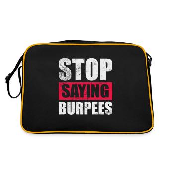 Burpees - Retro Bag - black/gold - Back