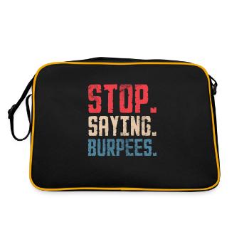 Burpees - Retro Bag - black/gold - Back