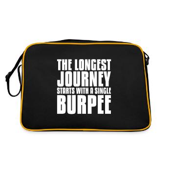 Burpees Fitness Burpee Strength Training Gift - Retro Bag - black/gold - Back