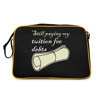 Tuition Fee College Student - Retro Bag - black/gold - Back