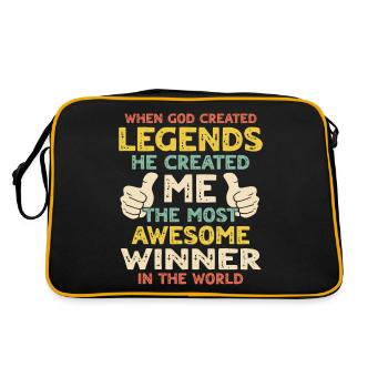 Winner - Retro Bag - black/gold - Back