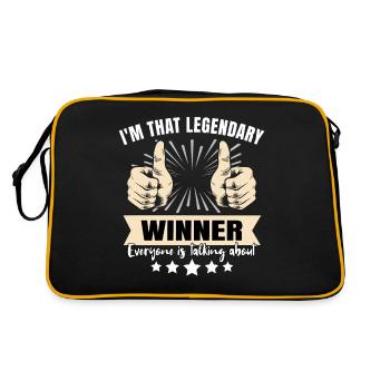 Legendary Winner - Retro Bag - black/gold - Back