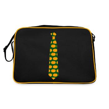 Pumpkin Tie Pumpkins - Retro Bag - black/gold - Back