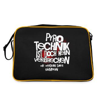 La pyrotechnie n’est pas un crime - Meme Spruch - Sac Retro - noir/or - Dos
