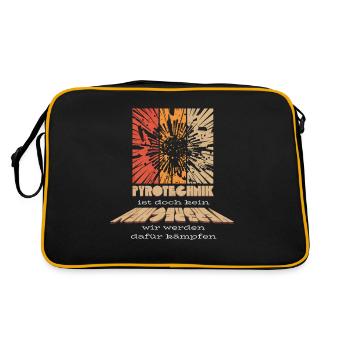 La pyrotechnie n’est pas un crime - Meme Spruch - Sac Retro - noir/or - Dos