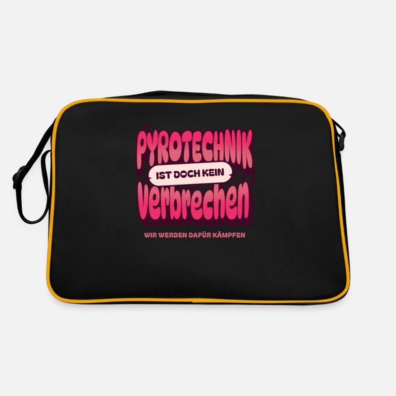 Pyrotechnics are not a crime - Meme Spruch Retro Bag