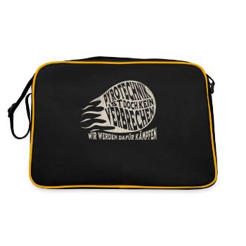 La pyrotechnie n’est pas un crime - Meme Spruch - Sac Retro - noir/or - Dos