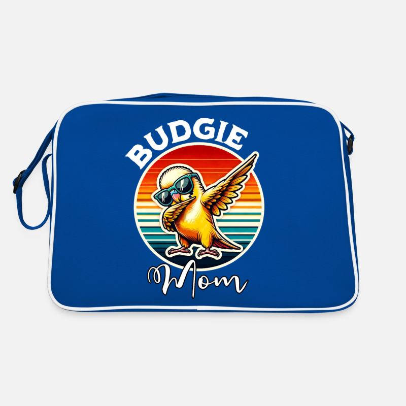 Budgerigar Budgie Mom Retro Tasche