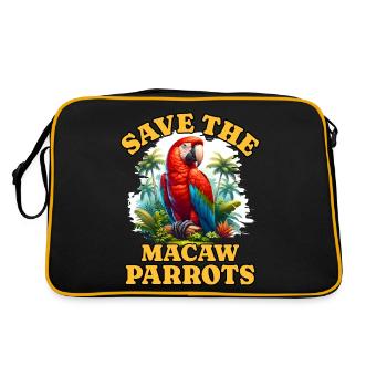 Save Parrot - Retro Bag - black/gold - Back