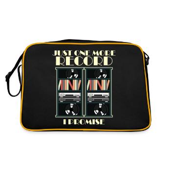 Vinyle étagère tourne-disque Disk Jockey - Sac Retro - noir/or - Dos