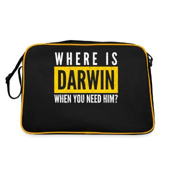 Misanthrope Darwin Award Darwinism - Retro Bag - black/gold - Back