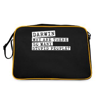 Darwin Award Darwinism Misanthrope - Retro Bag - black/gold - Back