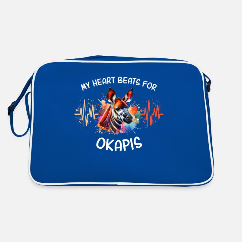 EKG Okapi Herzlinie Retro Tasche