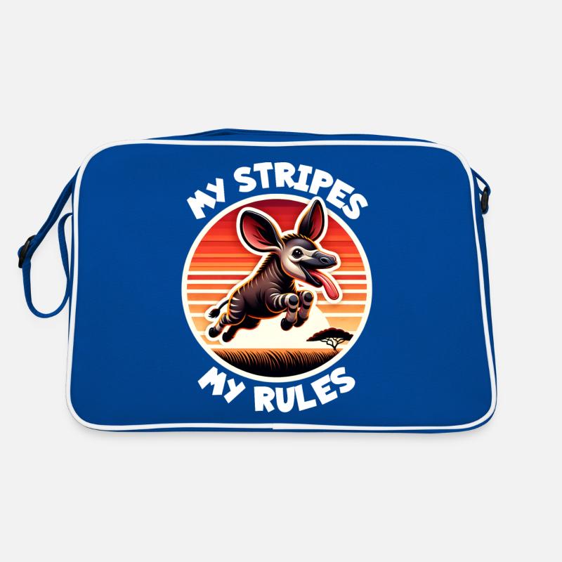 Okapi Sprüche Retro Tasche