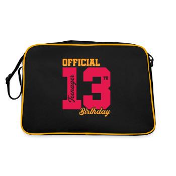 Teen Teen Teen Teens Teeny Gift - Retro Bag - black/gold - Back