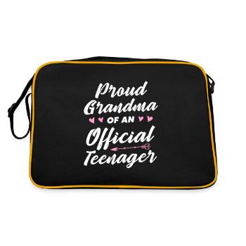 Teen Teen Teen Teens Teeny Gift - Retro Bag - black/gold - Back