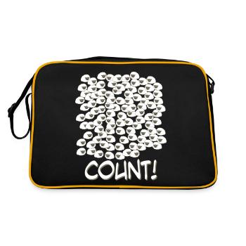 Sheep Counting - Retro Bag - black/gold - Back