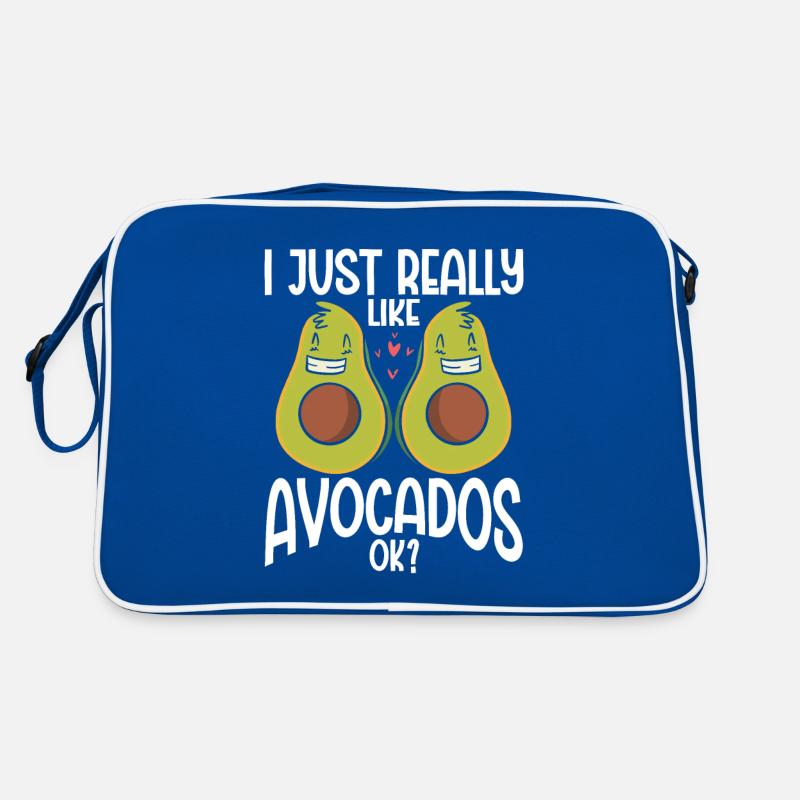 I Just Really Like Avocados Ok Avocado Retro Tasche