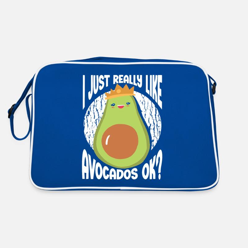 I Just Really Like Avocados Ok Avocado Retro Tasche