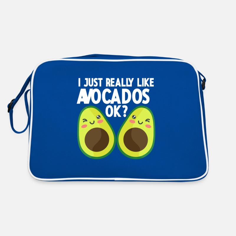 I Just Really Like Avocados Ok Avocado Retro Tasche