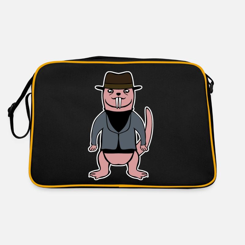 Pas si nu rat-taupe Sac Retro