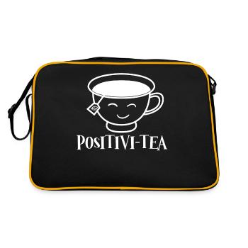 Tea Positive Bag Tea Cup Tea Mug Teapot - Retro Bag - black/gold - Back
