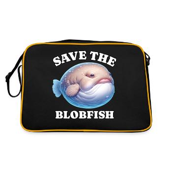 Save Blobfish - Retro Bag - black/gold - Back