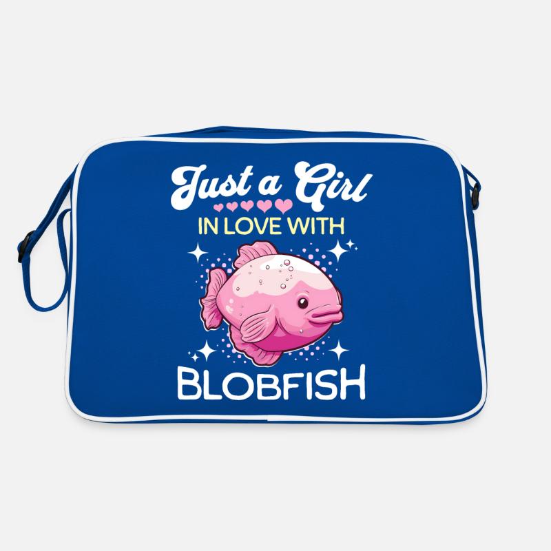 Blobfisch Mädchen Blobfish Retro Tasche