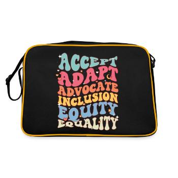 Journée de sensibilisation à l’autisme Cadeau autiste - Sac Retro - noir/or - Dos