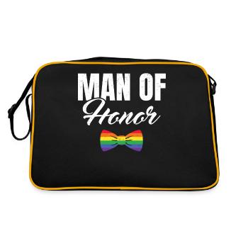 Enterrement de vie de garçon et de garçon - Sac Retro - noir/or - Dos