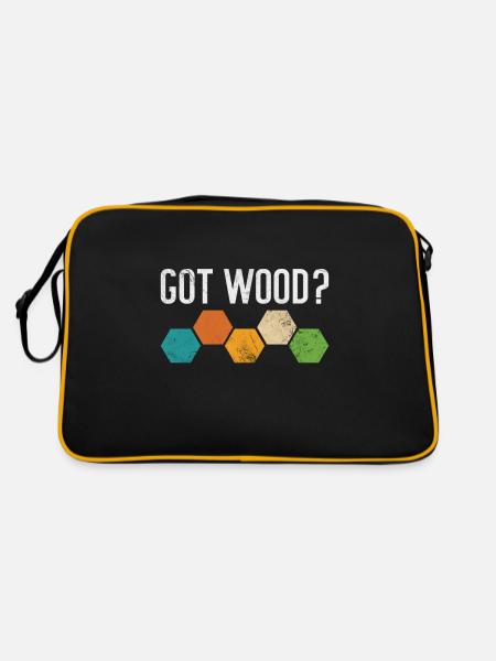 Brettspiel - Retro Tasche - Schwarz/Gold