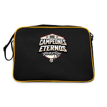 Championnat d’Espagne 2024 Femmes Hommes Drapeau Rouge - Sac Retro - noir/or - Dos