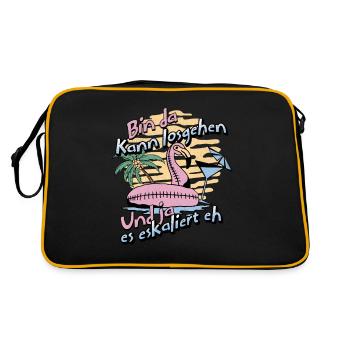 Party Flamingo 'Bin da kann los' Girls' Night Out - Retro Bag - black/gold - Back