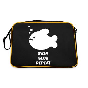 Blobfish Sayings Fish - Retro Bag - black/gold - Back