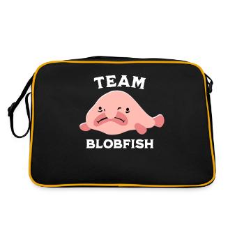 Team Blobfish Sayings - Retro Bag - black/gold - Back