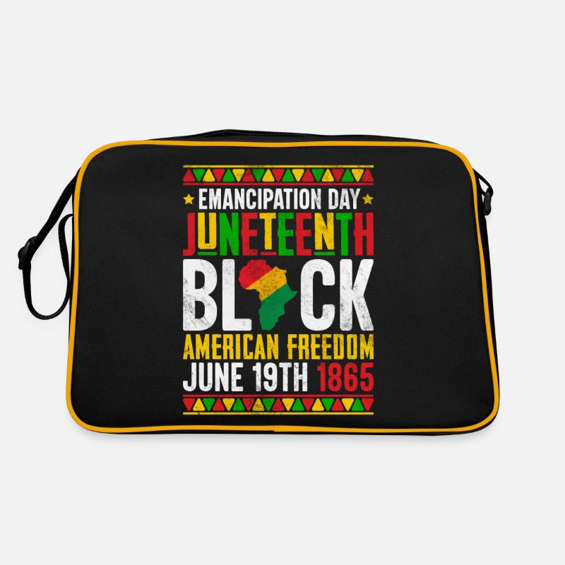 Jour de l’émancipation Juneteenth Noir américain Sac Retro