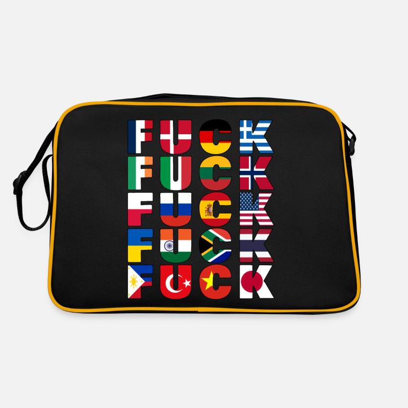 Misanthrope Curse Words Grumpy Retro Bag