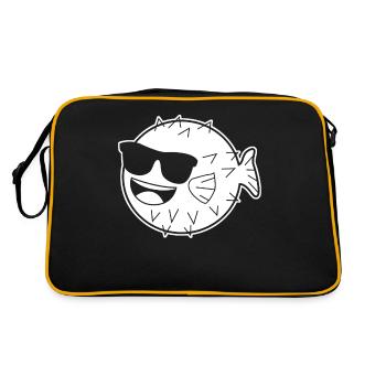 Puffer Fish Sunglasses Pufferfish - Retro Bag - black/gold - Back