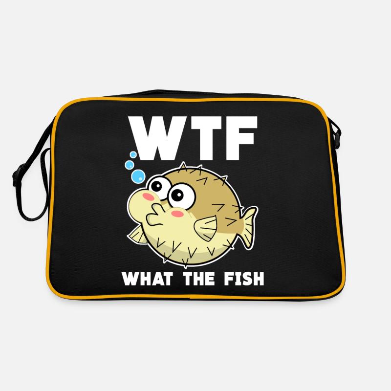 Puffer Fish Joke with Pufferfish Retro Bag