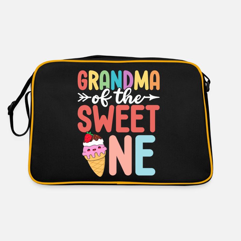 Oma Von Der Süßen Lustigen Oma Eiscreme Retro Tasche