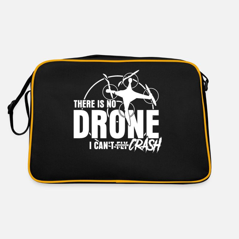 Crash de drone quadricoptère FPV Drones - Sac Retro - noir/or