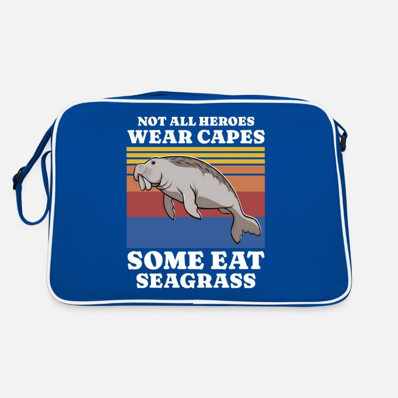 Manatee Saying Retro Bag
