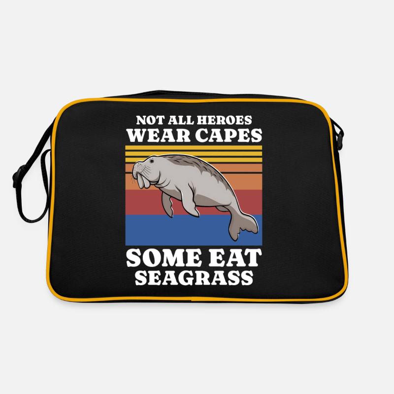 Manatee Saying Retro Bag