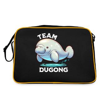 Dugong Team Manatee - Retro Bag - black/gold - Back