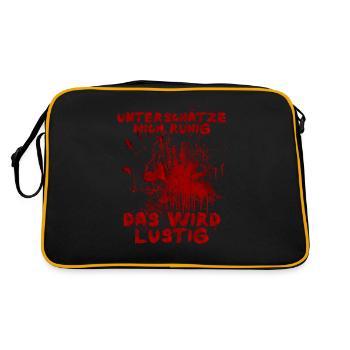 Don't be afraid to underestimate me, it's going to be fun Halloween - Retro Bag - black/gold - Back