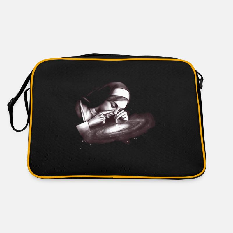 Nonne Kunst trifft auf Kontroverse Retro Tasche