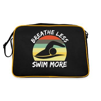 Swimming Pool Triathlon Retro Swimmer - Retro Tasche - Schwarz/Gold - Hinten