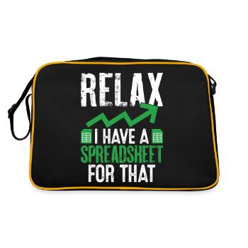 Relax I Have A Spreadsheet for That Funny CPA - Retro Bag - black/gold - Back